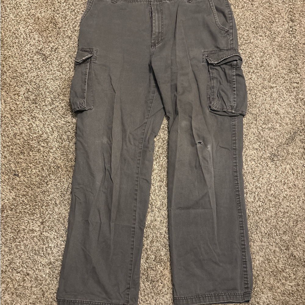 Izod Charcoal Cargo Pants for Men